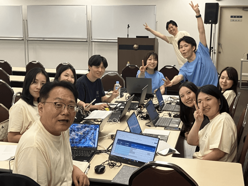 研修の結びの様子